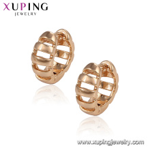 96035 xuping fashion 18K gold plated hoop copper alloy earring for women